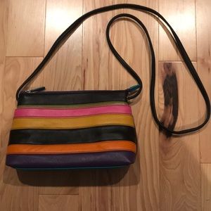 Leather cross body bag!